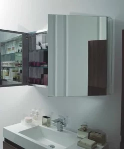 BERNSTEIN Ensemble De Salle De Bain A1000, Armoire De Toilette, Vasque Et Meuble Sous Vasque, Noyer Foncé -BERNSTEIN Shop 10576824 5