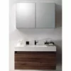 BERNSTEIN Ensemble De Salle De Bain A-1000 BASIC, Armoire De Toilette, Vasque Et Meuble Sous Vasque,noyer Foncé -BERNSTEIN Shop 10576825 1