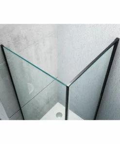 BERNSTEIN Cabine De Douche D'angle Nano 6mm Verre Véritable EX416S Noir - 80 X 80 X 195 Cm -BERNSTEIN Shop 10576833 4