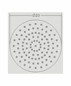 BERNSTEIN Pommeau De Douche Effet Pluie DPG2025- Extra Plat - 20cm - Rond - Chromé -BERNSTEIN Shop 10576888 3