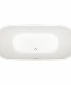 BERNSTEIN Baignoire îlot Ovale En Acrylique LUGANO 170x74 Cm Avec Robinetterie 8028 -BERNSTEIN Shop 10576890 5