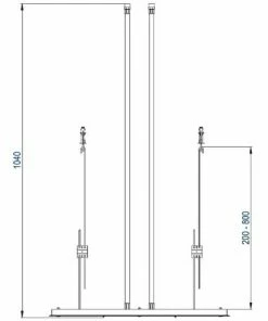 BERNSTEIN Douche De Tête Effet Pluie Et Cascade, Tête De Douche, DPG 5017, 70 X 38cm -BERNSTEIN Shop 10576896 3