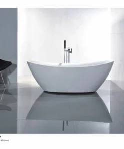 BERNSTEIN Baignoire îlot Ovale En Acrylique BELLAGIO Blanc,180x86cm Avec Robinetterie 8028 -BERNSTEIN Shop 10576900 3