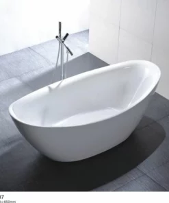 BERNSTEIN Baignoire îlot Ovale En Acrylique BELLAGIO Blanc,180x86cm Avec Robinetterie 8028 -BERNSTEIN Shop 10576900 4
