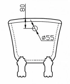 BERNSTEIN Baignoire Rétro En Acrylique Sanitaire Sur Pieds PARIS PREMIUM OR - 175 X 74 Cm -BERNSTEIN Shop 10576907 5