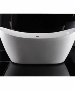 BERNSTEIN Baignoire îlot En Acrylique De Qualité Supérieure, SIENA, Blanc Brillant, 173 X 73cm
