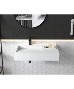 BERNSTEIN Lavabo / Vasque à Suspendre PB2014 - 74 X 50 X 13cm En Résine De Synthèse (Solid Stone) 9 BERNSTEIN Lavabo / Vasque à Suspendre PB2014 - 74 X 50 X 13cm En Résine De Synthèse (Solid Stone) -BERNSTEIN Shop 10576916 3