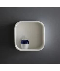 BERNSTEIN Étagère Murale Pour Salle De Bain En Fonte Minérale PB4205 - 30x15x30cm