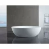 BERNSTEIN Baignoire îlot En Pierre Solide RELAX - Blanc - 176x103cm -BERNSTEIN Shop 10576939 1
