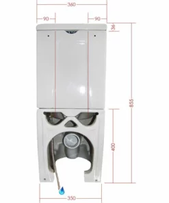 BERNSTEIN WC à Poser CT1088 - Raccordement Pour L'eau En Bas - Avec Abattant Soft-Close -BERNSTEIN Shop 10576941 5