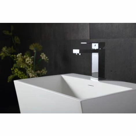 BERNSTEIN Lavabo Mural TW18 En Pierre Solide - Solid Surface - 50 X 35 X 40 Cm 5 BERNSTEIN Lavabo Mural TW18 En Pierre Solide - Solid Surface - 50 X 35 X 40 Cm – Image 3