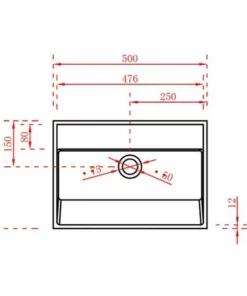 BERNSTEIN Lavabo Mural TW18 En Pierre Solide - Solid Surface - 50 X 35 X 40 Cm 10 BERNSTEIN Lavabo Mural TW18 En Pierre Solide - Solid Surface - 50 X 35 X 40 Cm -BERNSTEIN Shop 10576948 4