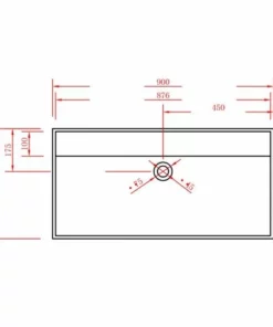 BERNSTEIN Vasque à Poser, TWG12, En Fonte Minérale (pure Acrylique) - 90x45x11cm -BERNSTEIN Shop 10576952 5