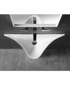 BERNSTEIN Lavabo Colonne TotemTWZ10 En Pierre Solide (Solid Stone) - 86x36x85cm -BERNSTEIN Shop 10576958 2