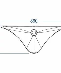 BERNSTEIN Lavabo Colonne TotemTWZ10 En Pierre Solide (Solid Stone) - 86x36x85cm -BERNSTEIN Shop 10576958 3