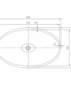 BERNSTEIN Vasque à Poser WAVE PB2001, En Fonte Minérale (pure Acrylique) - 60x37x21cm - Blanc Mat Ou Haute Brillance: Mat -BERNSTEIN Shop 10583155 3