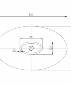 BERNSTEIN Vasque à Poser WAVE PB2001, En Fonte Minérale (pure Acrylique) - 60x37x21cm - Blanc Mat Ou Haute Brillance: Mat -BERNSTEIN Shop 10583155 5