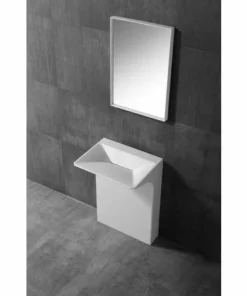 Vasque Au Sol BERNSTEIN En Pierre Solide TWZ29 - 60 X 47 X 85 Cm