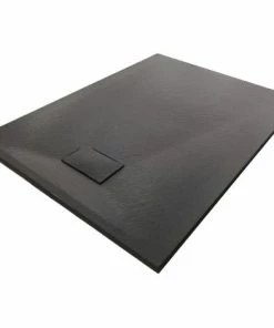 BERNSTEIN Receveur De Douche Noir Série GT En SMC - Largeur 90cm - Longueur Et Accessoires Sélectionnables: Sans Système D‘évacuation, 90x90cm (en)