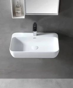 BERNSTEIN Vasque à Poser Ou Lavabo à Suspendre TWG201 En Solide Surface (Solid Stone) – Blanc Mat – 60 X 40 X 14 Cm 9 BERNSTEIN Vasque à Poser Ou Lavabo à Suspendre TWG201 En Solide Surface (Solid Stone) – Blanc Mat – 60 X 40 X 14 Cm -BERNSTEIN Shop 10583275 3