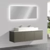 BERNSTEIN Meuble De Salle De Bain Luna 1600 Gris Mat Avec Plan Vasque En Solid Surface - Vasque & Miroir Disponible En Option: Sans Miroir, Sans Vasque à Poser 1 BERNSTEIN Meuble De Salle De Bain Luna 1600 Gris Mat Avec Plan Vasque En Solid Surface - Vasque & Miroir Disponible En Option: Sans Miroir, Sans Vasque à Poser -BERNSTEIN Shop 10583279 1