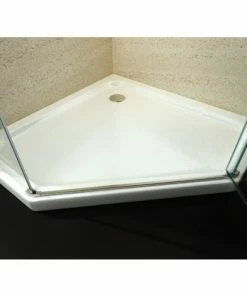 BERNSTEIN Paroi De Douche Sans Cadre Pentagonale En Verre Véritable NANO EX415 - 90x90x195cm -BERNSTEIN Shop 10583306 3