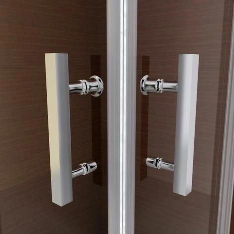 BERNSTEIN Paroi De Douche D´angle,porte Coulissante, En Verre Véritable NANO EX506 - 80 X 80 X 195 Cm - Sans Receveur De Douche 5 BERNSTEIN Paroi De Douche D´angle,porte Coulissante, En Verre Véritable NANO EX506 - 80 X 80 X 195 Cm - Sans Receveur De Douche – Image 3