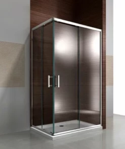 BERNSTEIN Paroi De Douche D´angle, En Verre Véritable NANO, EX506, 120 X 80 X 195 Cm - Sans Receveur