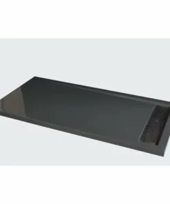 BERNSTEIN Receveur De Douche En Pierre Solide (solid Stone) 1680BG Gris Brillant 160x80x4,5cm