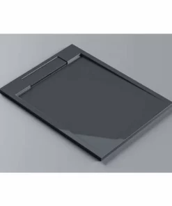 BERNSTEIN Receveur De Douche En Pierre Solide(Solid Surface) M2290CG / PB3085GG - Gris Brillant -120x90x3,5cm