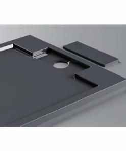 BERNSTEIN Receveur De Douche En Pierre Solide(Solid Surface) M2290CG / PB3085GG - Gris Brillant -120x90x3,5cm -BERNSTEIN Shop 10583337 4