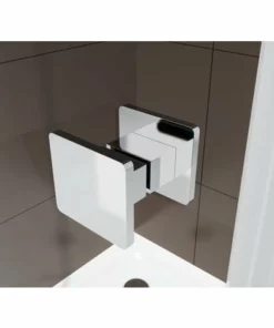 BERNSTEIN Cabine De Douche à Panneaux Fixes EX403C - Porte Battante - Verre NANO Véritable - 100 X 100 X 195 -BERNSTEIN Shop 10583340 4