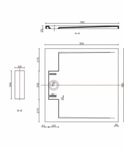 BERNSTEIN Receveur De Douche Carré En Pierre Solide (Solid Stone) PB3087 - Blanc Mat - 90x90x3,5 Cm -BERNSTEIN Shop 10583349 5