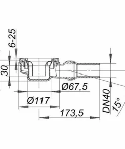 BERNSTEIN Bonde De Douche Dallmer - 60mm Pour Receveur Avec Orifice De Vidage De Ø 90mm - Rotule Réglable De 0 - 15 Degrés -BERNSTEIN Shop 10583355 3
