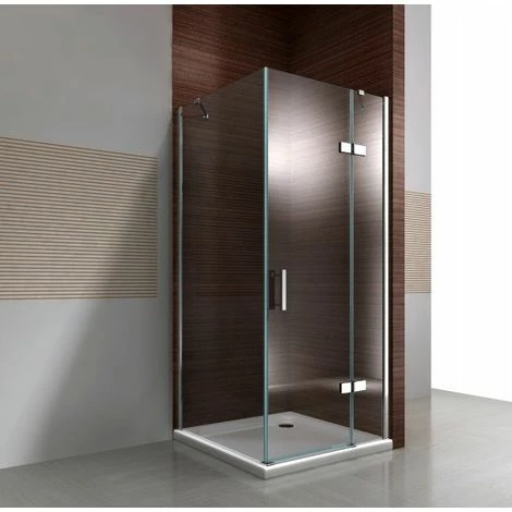 BERNSTEIN Paroi De Douche D'angle En Verre Véritable De 8mm NANO Transparent DX403 - Largeur Sélectionnable: Montage à Droite, 80cm, 70cm 3 BERNSTEIN Paroi De Douche D'angle En Verre Véritable De 8mm NANO Transparent DX403 - Largeur Sélectionnable: Montage à Droite, 80cm, 70cm