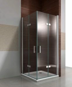 BERNSTEIN Paroi De Douche Avec Porte Pliante En Verre NANO 8 Mm DX213 - Largeur Sélectionnable: 70cm, 70cm