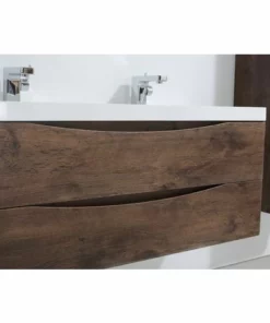 BERNSTEIN Meuble De Salle De Bain à Suspendre SMILE 1200, Bois De Rose - En Option Miroir Et Armoire Murale: Sans Miroir, Sans Meuble Mural De Droite, Sans Meuble Mural De Gauche -BERNSTEIN Shop 10583534 4