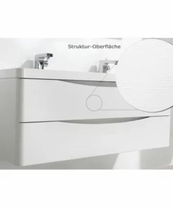BERNSTEIN Meuble De Salle De Bain à Suspendre SMILE 1200, Blanc-lys - En Option Miroir Et Armoire Murale: Sans Miroir, Sans Meuble Mural De Droite, Sans Meuble Mural De Gauche -BERNSTEIN Shop 10583542 4