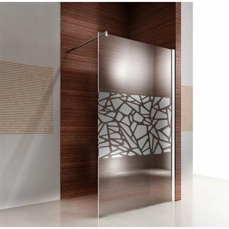 BERNSTEIN Douche à L'italienne Nano En Verre Véritable EX101 Bande Effet Miroir - Largeur Sélectionnable: 1200mm 5 BERNSTEIN Douche à L'italienne Nano En Verre Véritable EX101 Bande Effet Miroir - Largeur Sélectionnable: 1200mm – Image 3