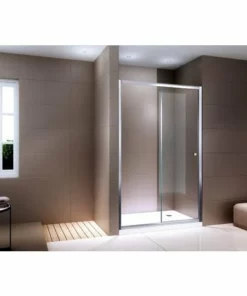 BERNSTEIN Paroi Porte De Douche En Niche - NANO Verre Véritable Transparent EX505 - Hauteur 195cm - Choix De Largeur Sélectionnable: 1000mm