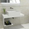 BERNSTEIN Plan De Toilette Pour Vasque à Poser Avec Espace De Rangement NT01 100x48x42 Cm En Pierre Solide (Solid Stone) : à Droite 2 BERNSTEIN Plan De Toilette Pour Vasque à Poser Avec Espace De Rangement NT01 100x48x42 Cm En Pierre Solide (Solid Stone) : à Droite -BERNSTEIN Shop 10583592 1