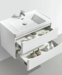 BERNSTEIN Meuble De Salle De Bain à Suspendre SMILE 800, Blanc - En Option Miroir Et Armoire Murale: Sans Miroir, Sans Meuble Mural De Droite, Sans Meuble Mural De Gauche -BERNSTEIN Shop 10583614 3