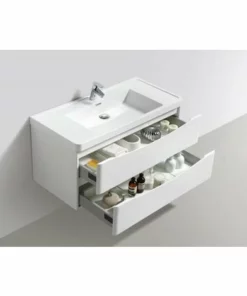 BERNSTEIN Meubles De Salle De Bain à Suspendre Smile 1000 Blanc Lys - Miroir, Armoire De Toilette Et Meuble Mural En Option: Sans Miroir, Sans Meuble Mural De Droite, Sans Meuble Mural De Gauche -BERNSTEIN Shop 10583620 3