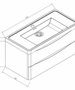 BERNSTEIN Meubles De Salle De Bain à Suspendre Smile 1000 Blanc Lys - Miroir, Armoire De Toilette Et Meuble Mural En Option: Sans Miroir, Sans Meuble Mural De Droite, Sans Meuble Mural De Gauche -BERNSTEIN Shop 10583620 4