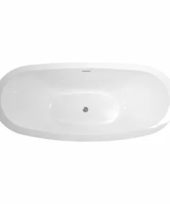 BERNSTEIN Baignoire îlot VALENCIA En Acrylique Blanc - 175x85cm - Avec Ou Sans Robinetterie: Sans Robinet Mitigeur, Sans Siphon -BERNSTEIN Shop 10583645 4