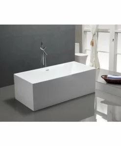 BERNSTEIN Baignoire îlot COMFORT En Acrylique Sanitaire - 170x80x60cm - Avec Ou Sans Robinetterie: Sans Robinet Mitigeur, Sans Siphon