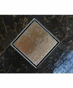 BERNSTEIN Caniveau De Douche T02 En Acier Inoxydable Pour Douche - Drain De Douche Inclus - Largeur Sélectionnable: 15 X 15 Cm -BERNSTEIN Shop 10583693 3