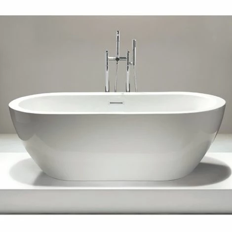 BERNSTEIN Baignoire îlot Ovale En Acrylique JAZZ Blanc - 173 X 78 Cm - Robinetterie En Option: Sans Robinet Mitigeur, Sans Siphon 5 BERNSTEIN Baignoire îlot Ovale En Acrylique JAZZ Blanc - 173 X 78 Cm - Robinetterie En Option: Sans Robinet Mitigeur, Sans Siphon – Image 3