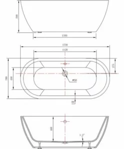 BERNSTEIN Baignoire îlot Ovale En Acrylique JAZZ Blanc - 173 X 78 Cm - Robinetterie En Option: Sans Robinet Mitigeur, Sans Siphon 10 BERNSTEIN Baignoire îlot Ovale En Acrylique JAZZ Blanc - 173 X 78 Cm - Robinetterie En Option: Sans Robinet Mitigeur, Sans Siphon -BERNSTEIN Shop 10583716 4
