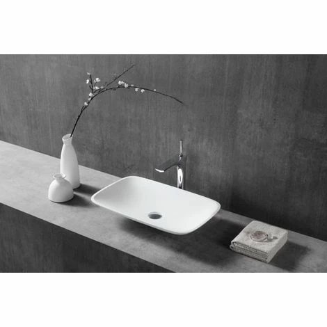 BERNSTEIN Vasque à Poser TWA06 En Fonte Minérale (Pure Acrylic) - Mat - 60,5 X 38,5 X 10,5 Cm: Sans Bonde Pop Up, Sans Cache Supplémentaire 3 BERNSTEIN Vasque à Poser TWA06 En Fonte Minérale (Pure Acrylic) - Mat - 60,5 X 38,5 X 10,5 Cm: Sans Bonde Pop Up, Sans Cache Supplémentaire